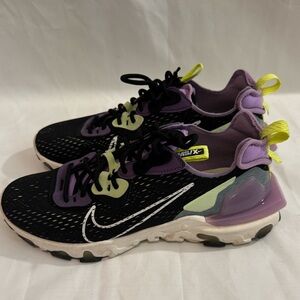 Nike Mens React Vision CD4373-002 Black Running Shoes Sneakers Size 9